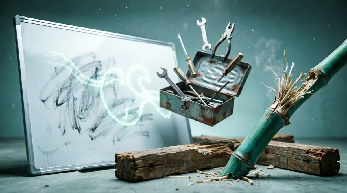 Illustration:AI-generated visual representing"tracking becomes graveyard"