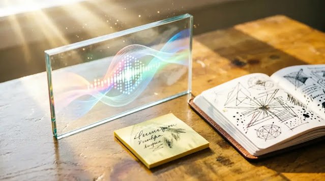 Permanent dashboard screen with light-casting shadows, written permanent note, filled permanent margin, sun-like bloom(AI-generated illustration)