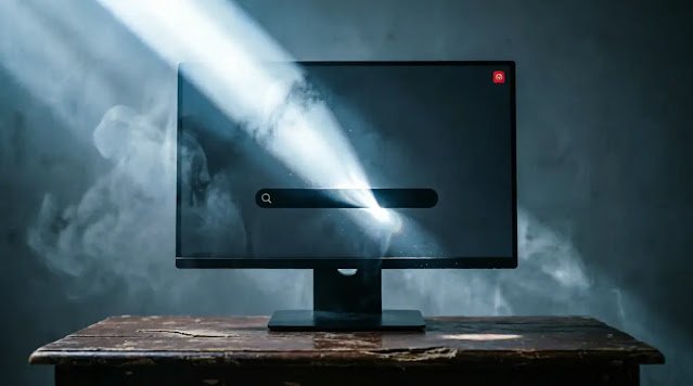 Clean monitor screen, focused notification badge, bending light beam, cool directional volumetric light(AI-generated illustration)