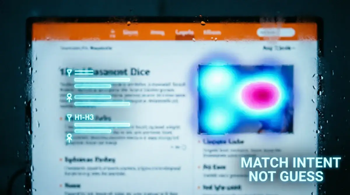 Document Outline Navigator aligning headings with Reader Retention Heatmap scanning on Blog Settings background(AI-generated illustration)