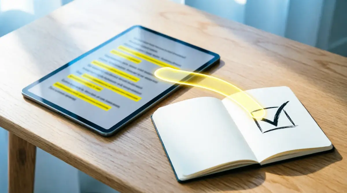 How to Turn Book Highlights Into a Competence‑Building Action Library